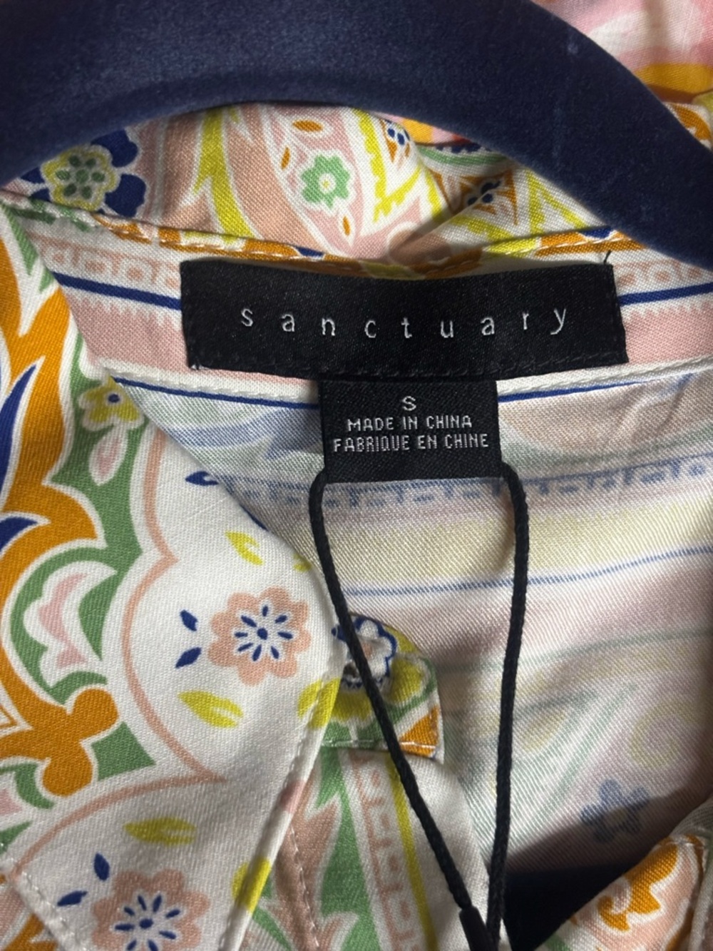 Sanctuary Pastel Floral Multi-Color Rayon Top - Picture 10 of 14